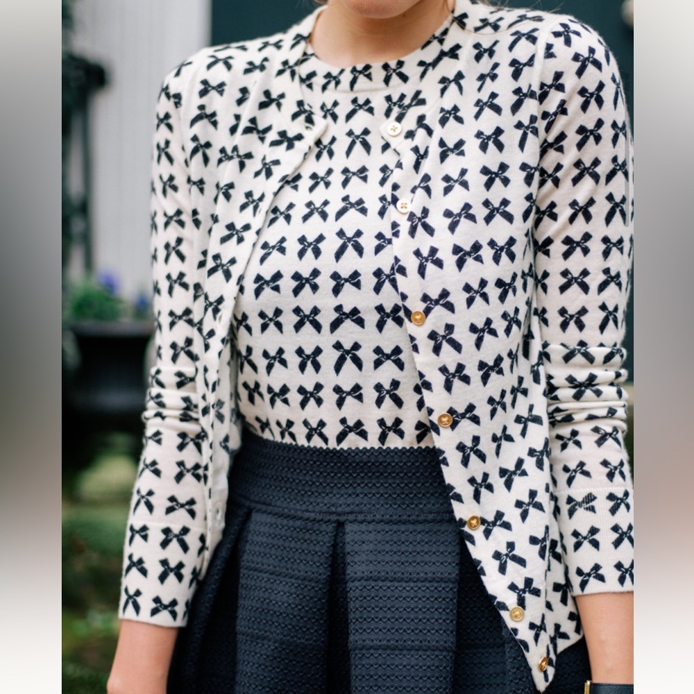 J.Crew Bow Detail Cardigan